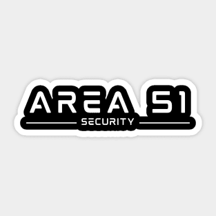 Area 51 Security - UFO Aliens Sticker